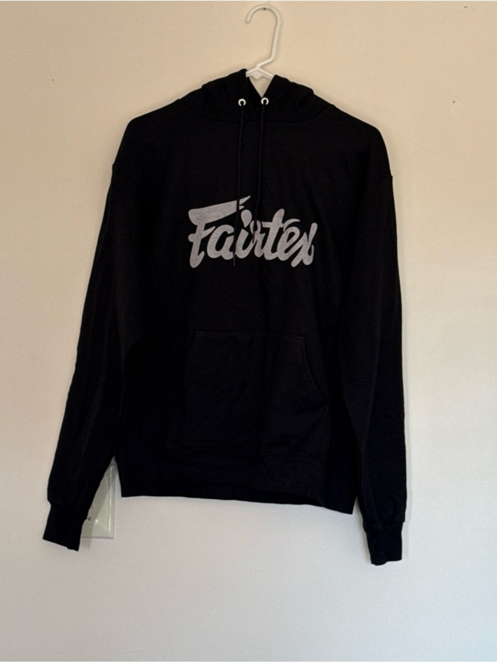 Champion Fairtex Black Logo Hooded Sweatshirt - Men's Pullover Hoodie size M